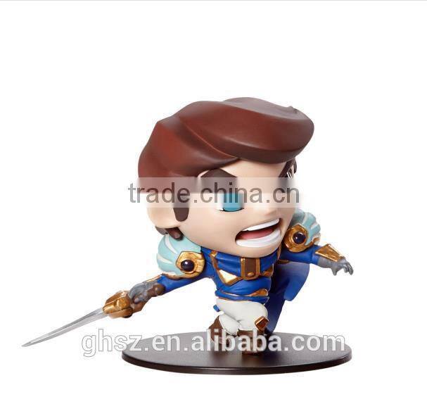 Guo hao wholesale custom Green lol figure , resin hot lol game figure