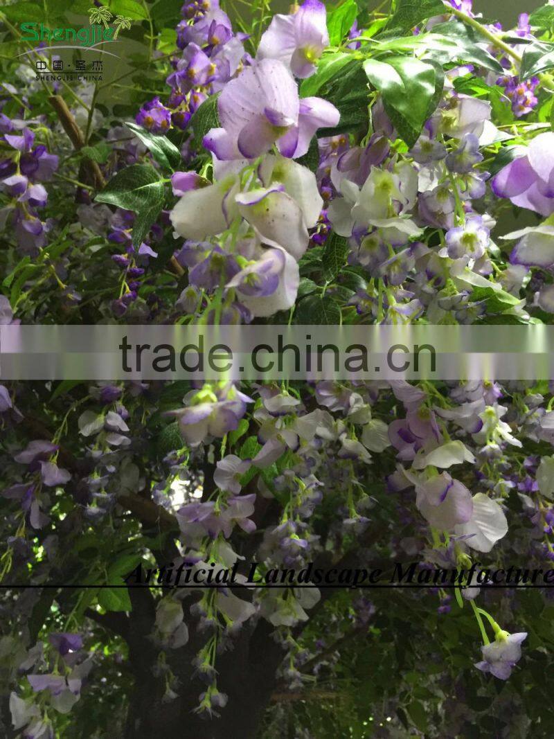 SAS201601 White Wisteria Tree,Wedding Silk Wisteria Tree