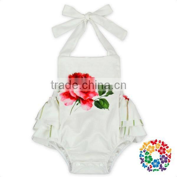 Infant And Toddler Boutique Plain Blank Baby Rompers OEM Pattern Service Summer Onesie Baby