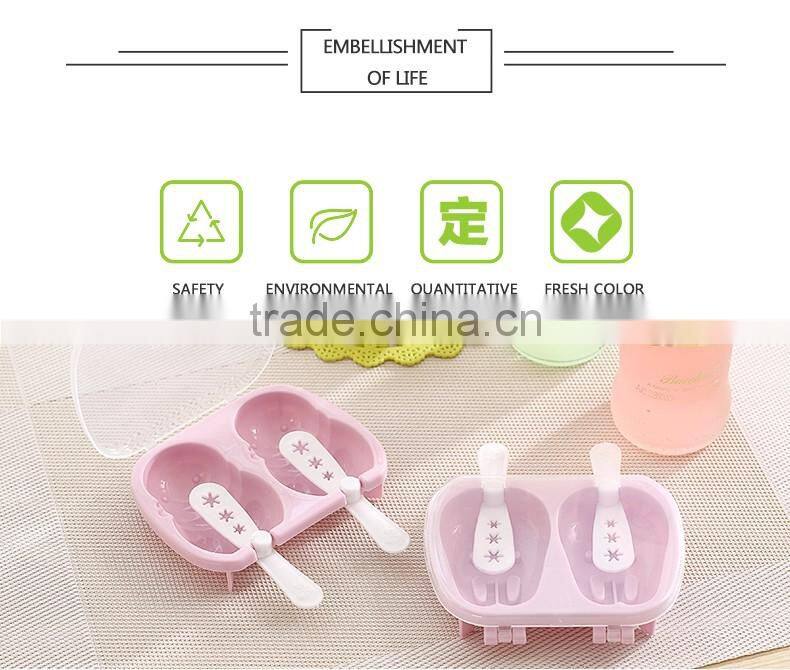 Homemade plastic ice cream mold / set of 2 ice cube mold