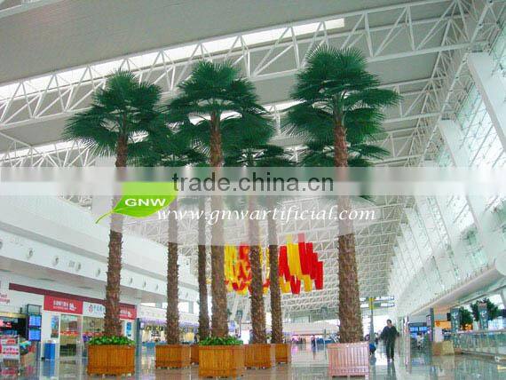 APM032 GNW fan shape palm leaf artificial palm tree green leaves for decoration