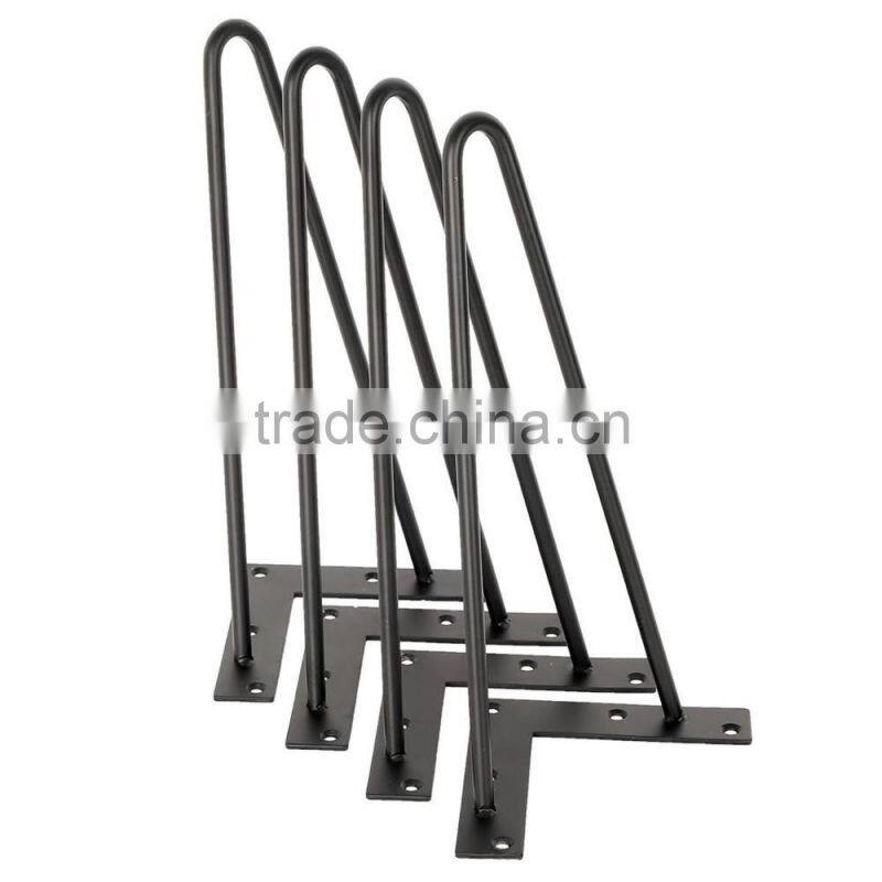 Garden furniture outdoor metal solid steel 20 inch hairpin table leg