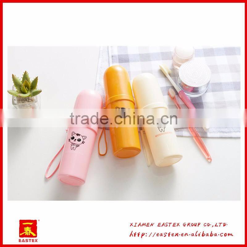 hot sell good quality new design cartoon Plastic toothbrush case portable travel toothbrush case