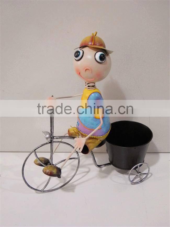 YS13285 Hot selling iron bicycle plant stand made in Xiamen