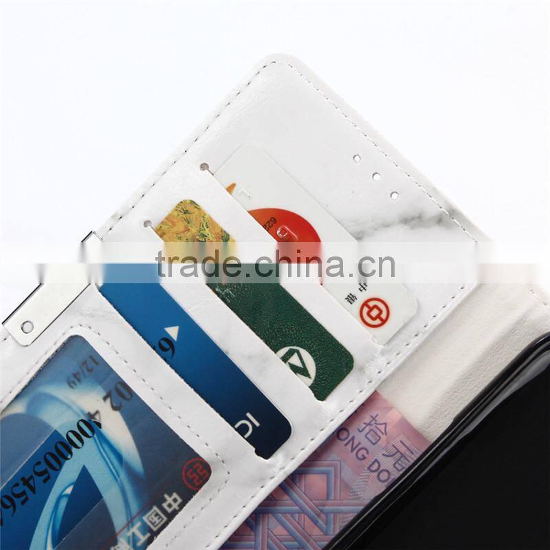 Noble design high quality marble PU card bumper/pocket cell phone case for LG
