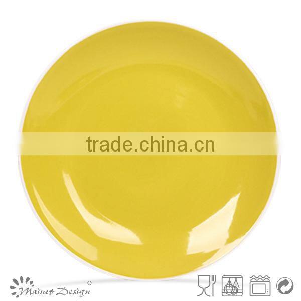 solid colour dinner plate high quality