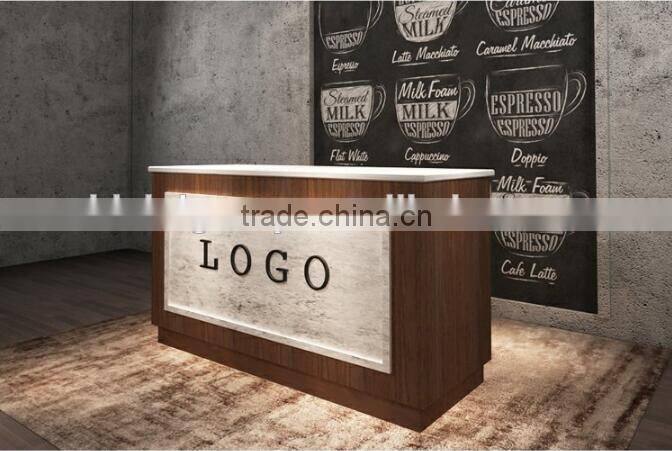 Classical reception desk modern shop counter design mobile shop counter(BG11-M103)