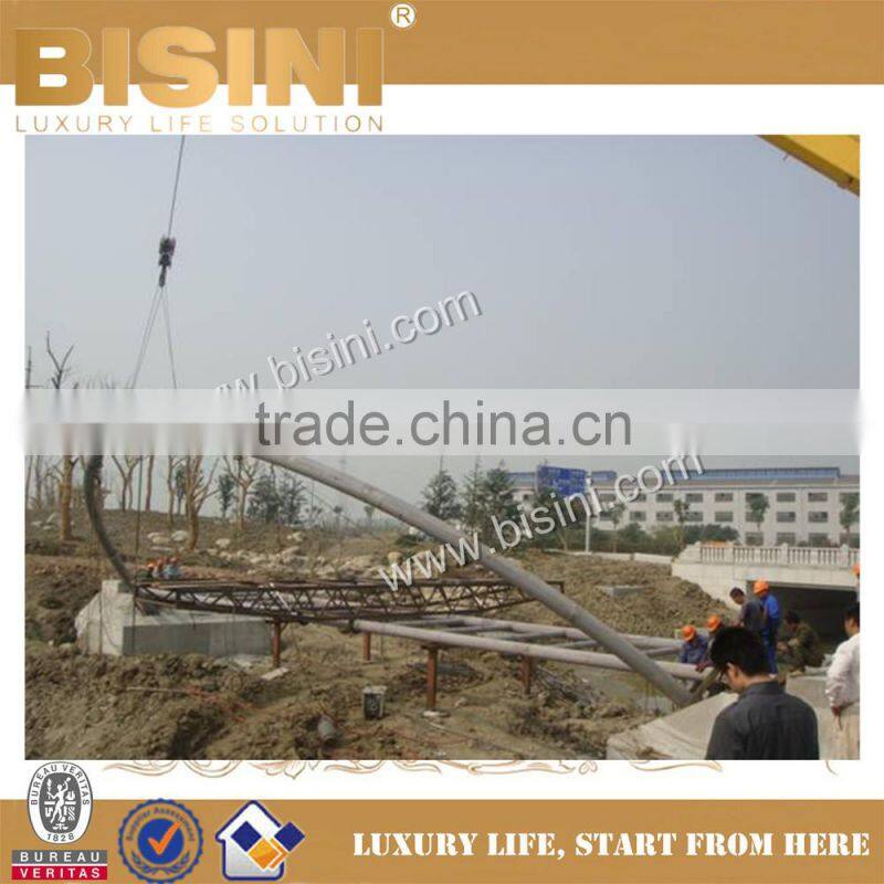 Construction for Steel Structure and Single-Half-moon-shaped Steel Bridge, Design for Metal Project (BF08-Y10043)