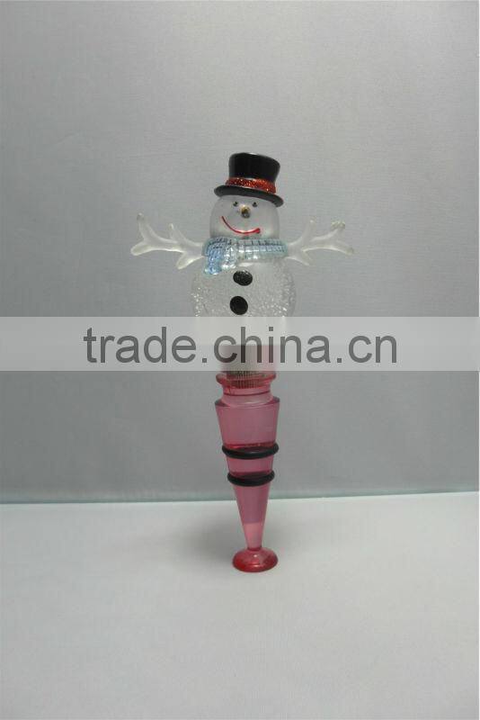 2016 China LED deer shape acrylic wholesale wine stoppers