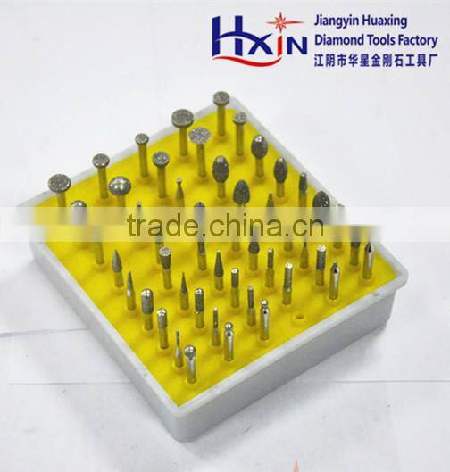 Diamond abrasive mounted point with 3mm shank