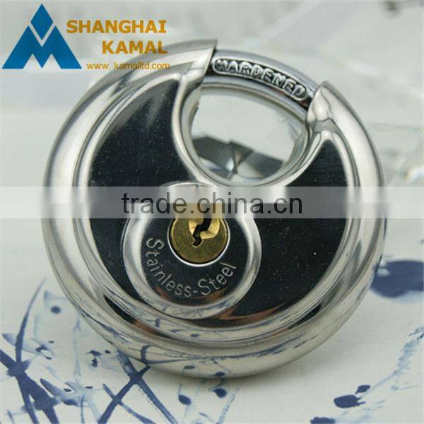DISC PADLOCK 70mm Steel Armor Storage Store Trailer Track Round lock