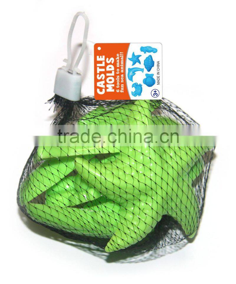 6 Sea animals Sand Molds Set