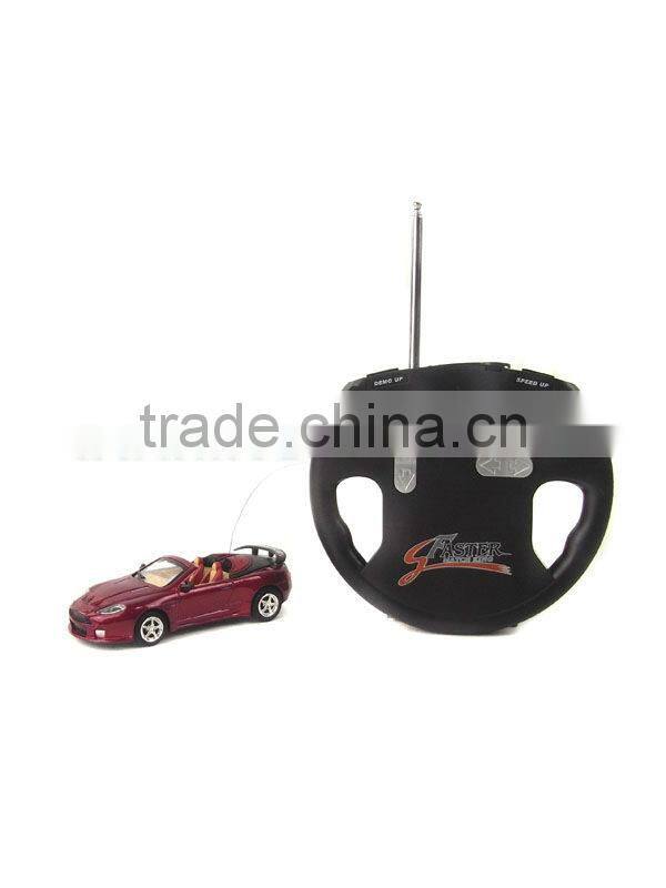 New product 1:43 Scale 4CH RC Alloy Car with steering wheel remote control car