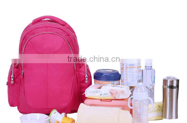 600D polyester changing diaper bag backpack