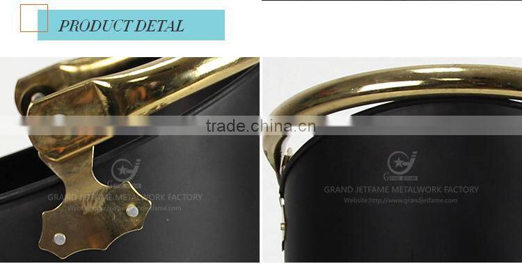 iron powder coating christmas metal coal bucket zinc fireplace iron coal bucket
