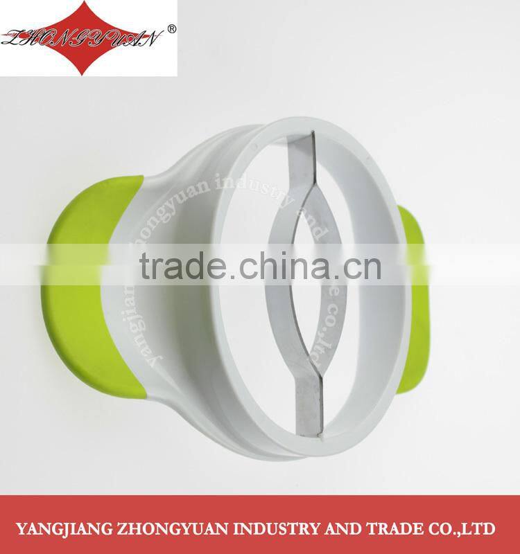 Stainless steel round apple peeler corer slicer with good grip