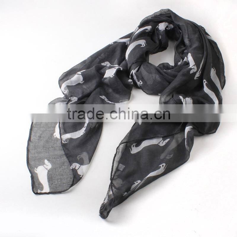 2015 New Fashion 9 Color Animal Print Scarf Cotton Women Scarves