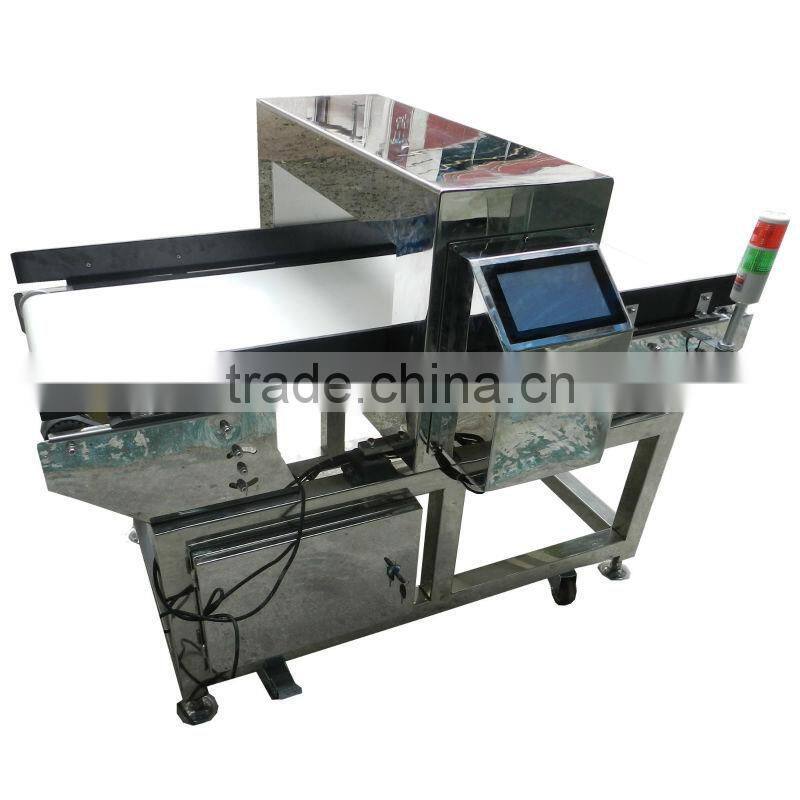 belt conveyor plastic metal detector separator machine