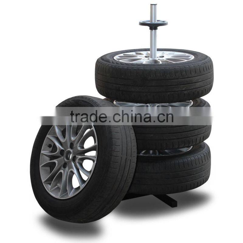 Aluminum 4 Car Wheel Display Holder Tire Stand
