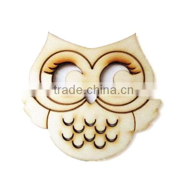 Wooden carved artificial animal table top use decoration die cut felt shapes