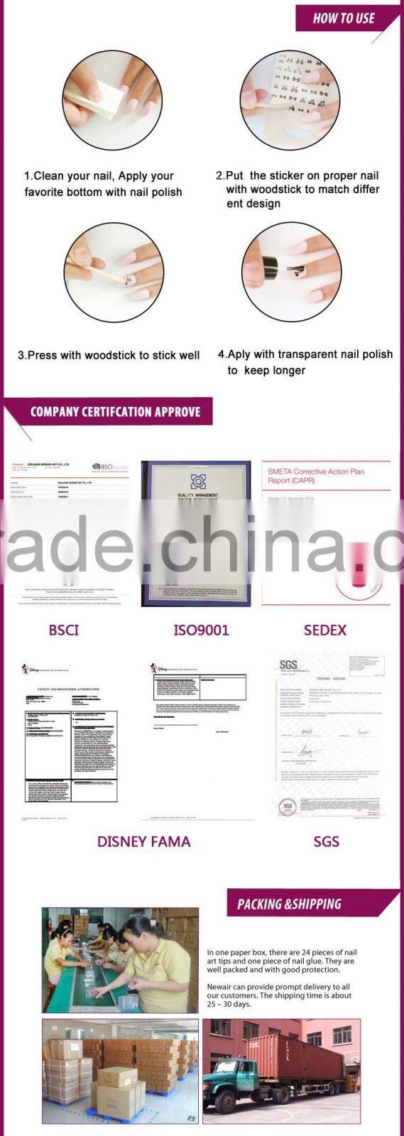 New Air Cheap Promotional DIY Customized Nail Sticker