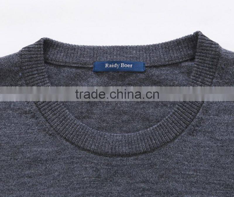 men latest design color combination wool knit sweater