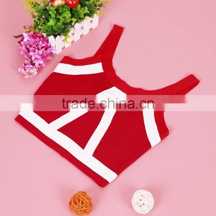 Custom High Quality Knitted Girls Tank Top