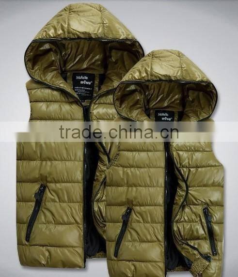 New 2017 Men Spring Comfortable Couples Sleeveless Jacket High Quality Cotton-padded WaistcoatAutumn Winter Casual Hooded JACKET