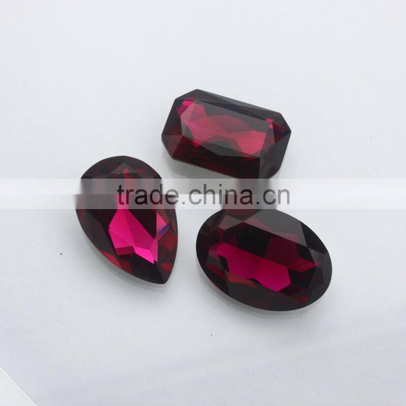 lead free pointed back decortive yiwu crystal jewelry
