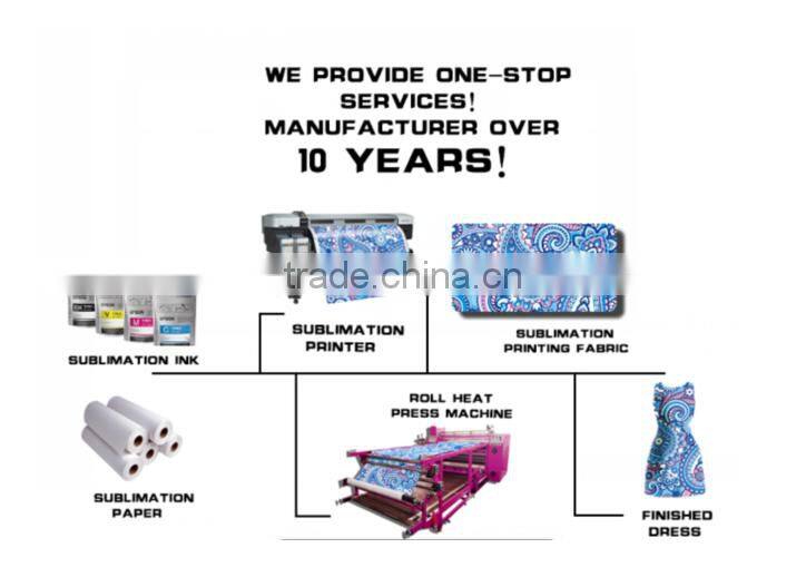 Bed sheet curtain printing roll heat press machine