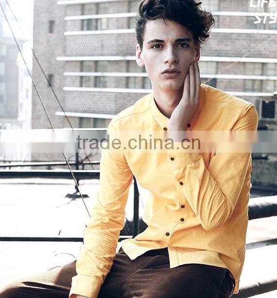 fashion slim fit 100%cotton custom men Shirt (20160124)