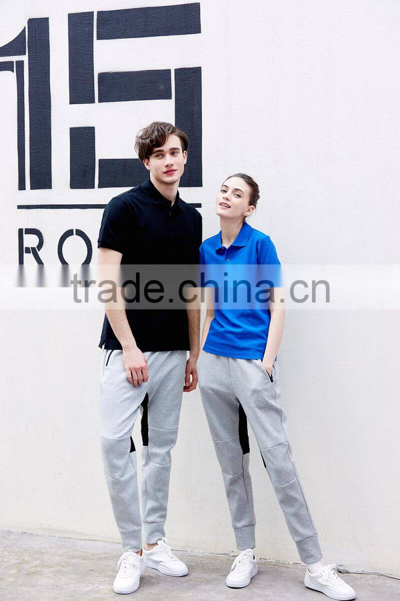 factory wholesale high quality 220g 100% cotton ribbed collar stock men polo shirt