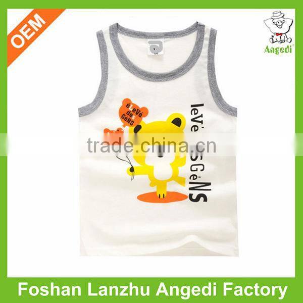 Top quality wholesale kids cotton vest for baby