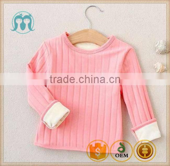 High quality baby winter fleece corduroy inside children clothings strip infant winter clothing model clothing