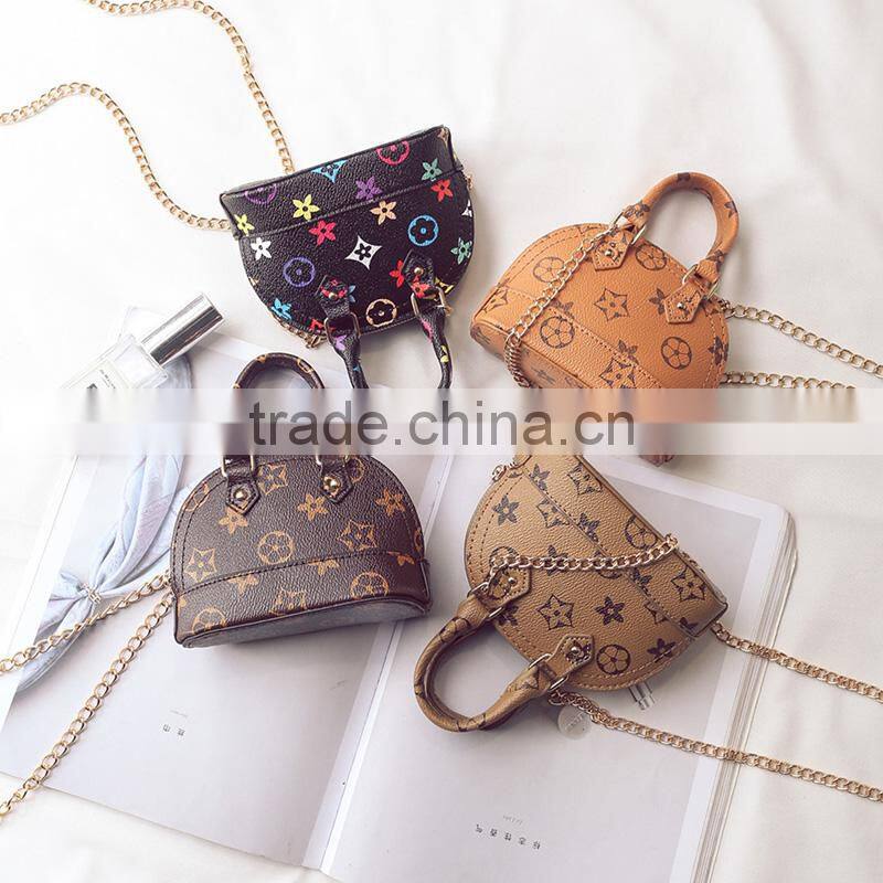 In stock cute trendy purse children fashion kids school book bag purse popular brown girl