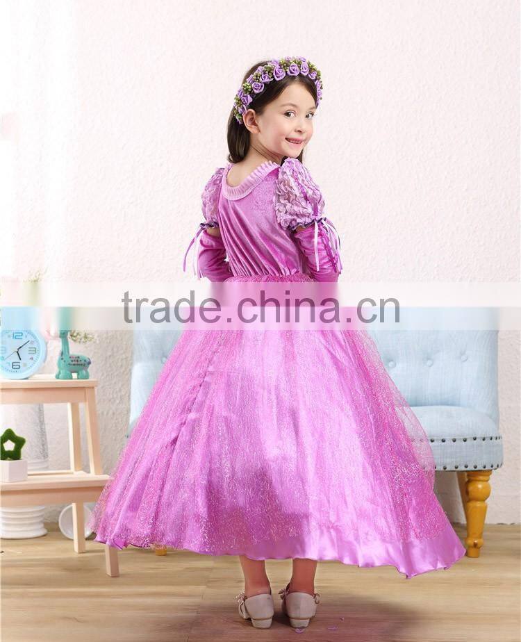 2016 wholesale Christmas gift party wear Princess girl dress up