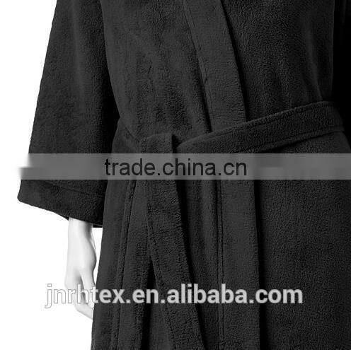 Long sleeves wholesale bathrobe,custom blank cotton bathrobe for women