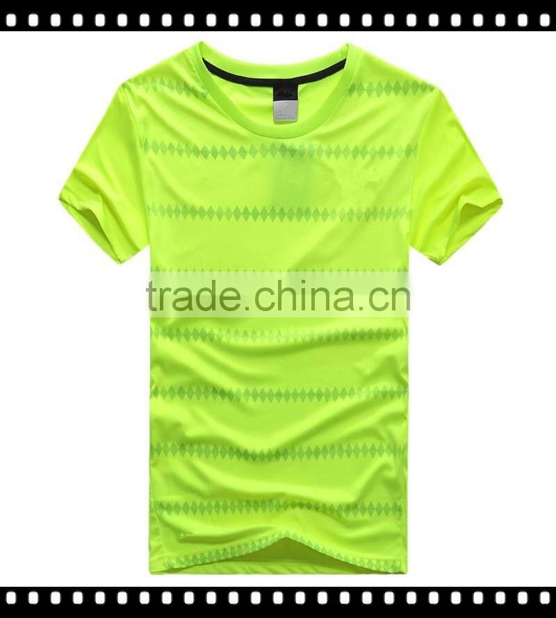 Summer Design Mens Custom Color Short Sleeve Basic T-shirt Polyester Wholesale