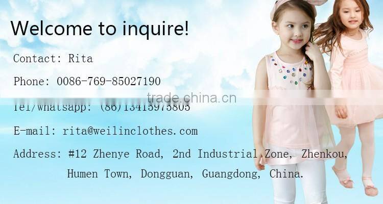 2017 new style lovely pink girl cotton dress scooping wave dress