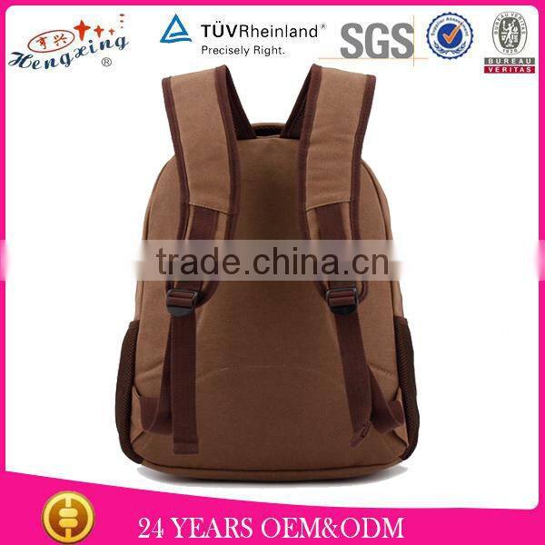 2016 new style china sport canvas backpack wholesale leather custom fashion backpack