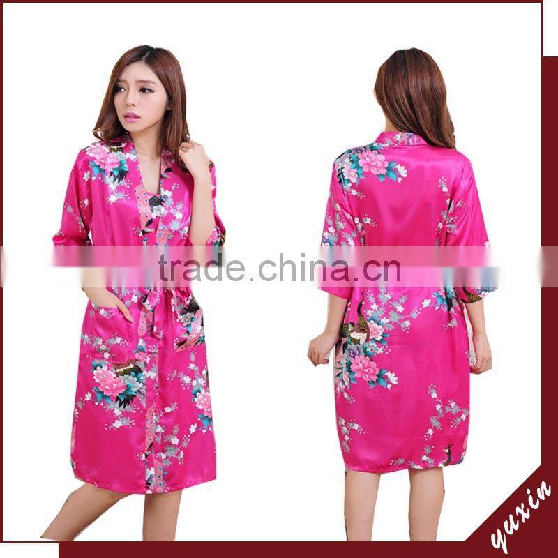 2015 japanese kimono kimono dress Kimono Satin Robe TP015