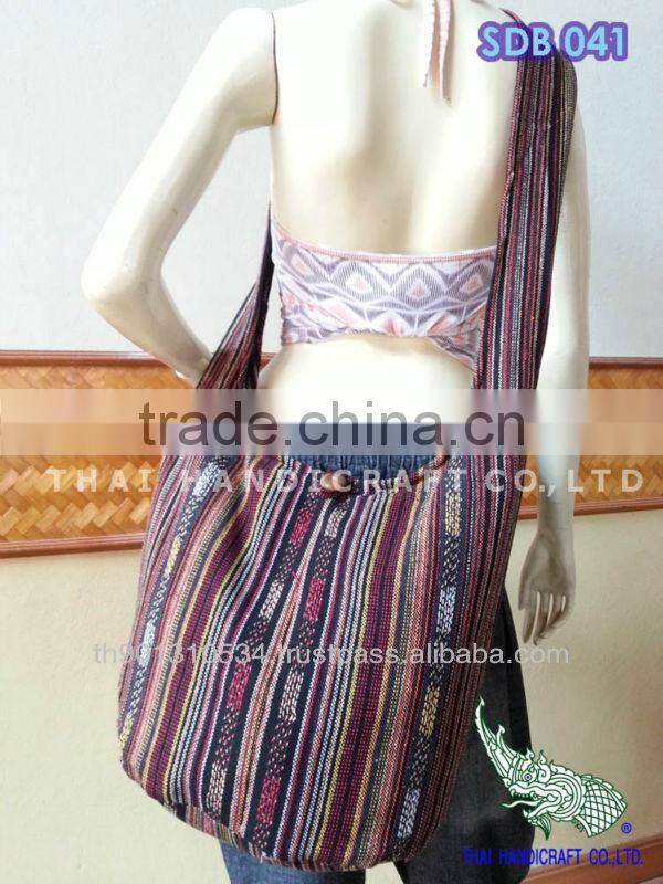 Thai Woven Fabrics Shoulder Hippie Boho Hobo Sling Crossbody