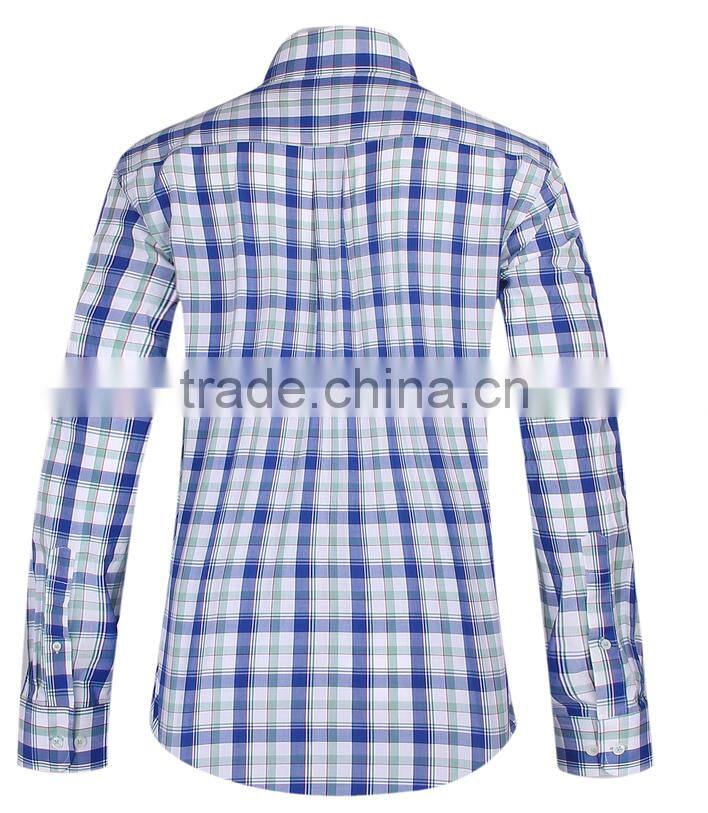 2017 new fashion plaids mens long sleeve casual shirt wholesale