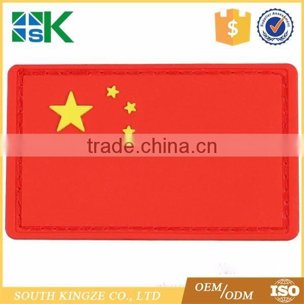 Excellent quality US logo national flag embossed PVC rubber patch