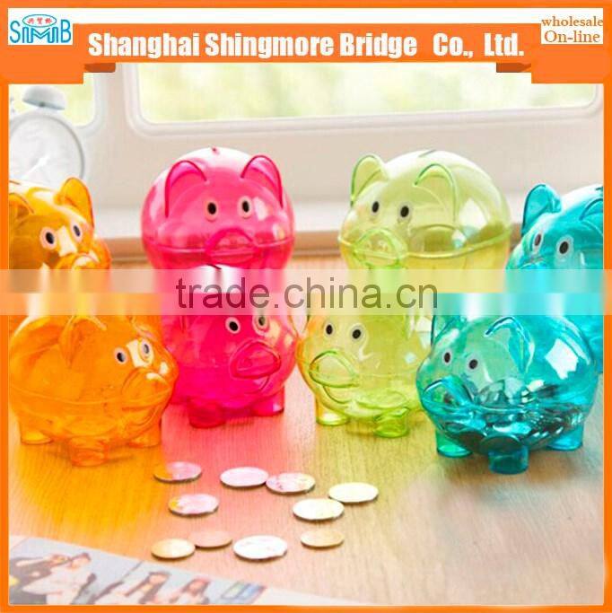 cheap wholesale high quality plastic piggy bank for saving money