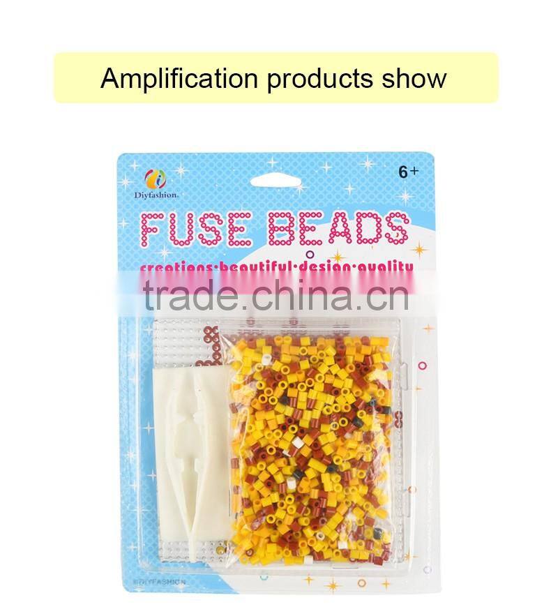 Diyfashion 5mm hama perler fuse beads lion set with puzzle iron paper and twezzer hama beads toys for kids 18099