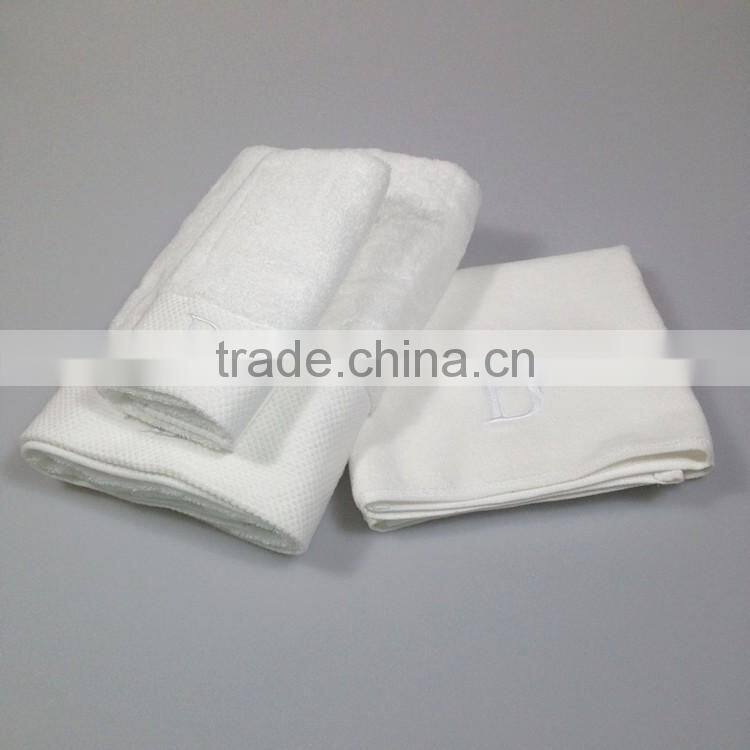 cotton white hotel Bath towel hand face towel set