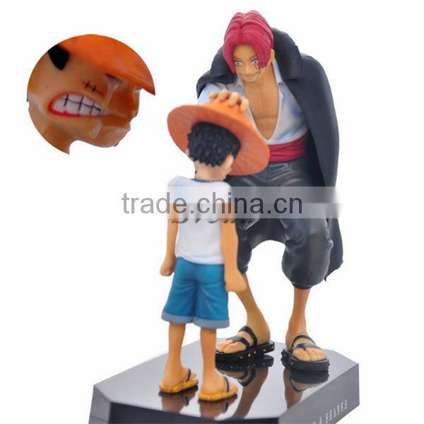 Wholesale Price action figure One Piece Luffy&Shanks One Piece Recollection classical scene hot action figure