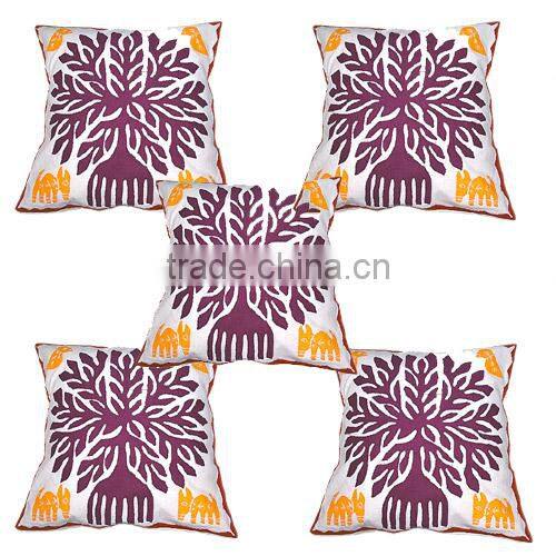Indian Cut Work Printed Cushion Covers For USA Market