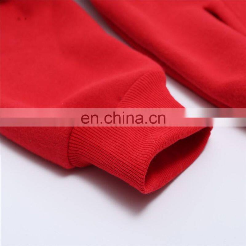 2017 Spring latest fashion wholesale 100%cotton long sleeve no zipper couple hoodie jacket